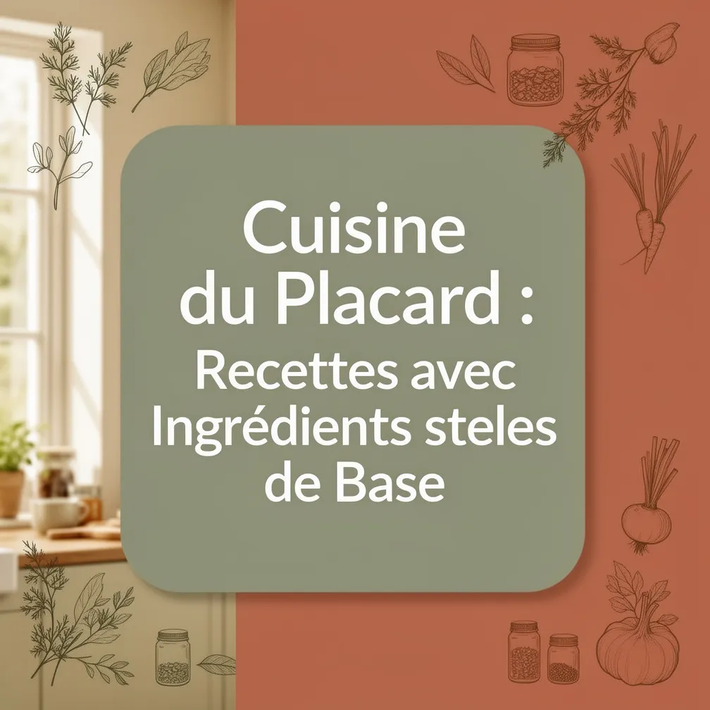 Cuisine du Placard : Recettes avec Ingrédients de Base