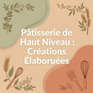 Pâtisserie de Haut Niveau : Créations Élaborées
