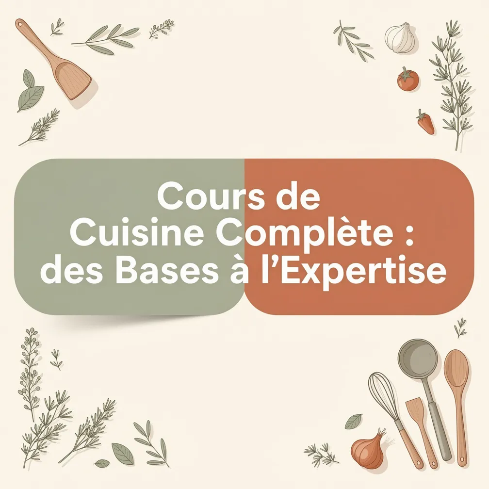 Cours de Cuisine Complète : des Bases à l'Expertise