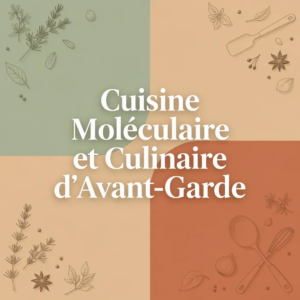 Cuisine Moléculaire et Culinaire d'Avant-Garde