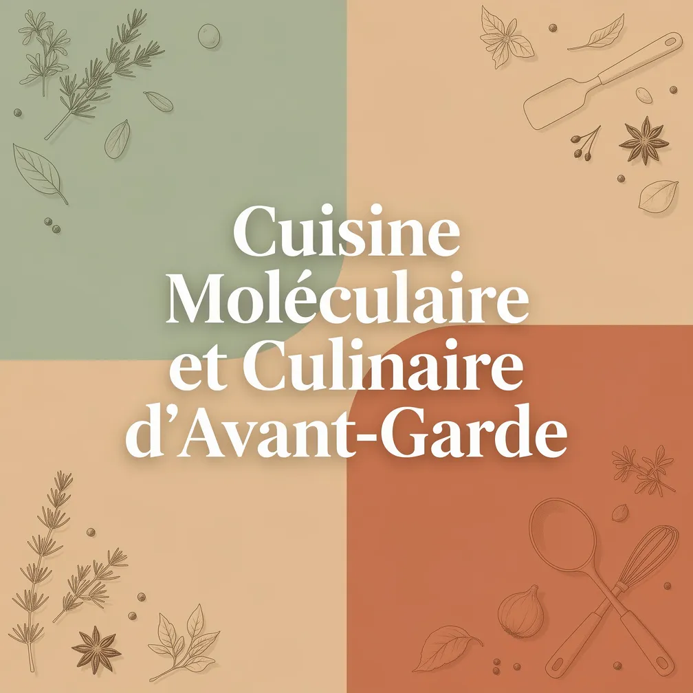 Cuisine Moléculaire et Culinaire d'Avant-Garde